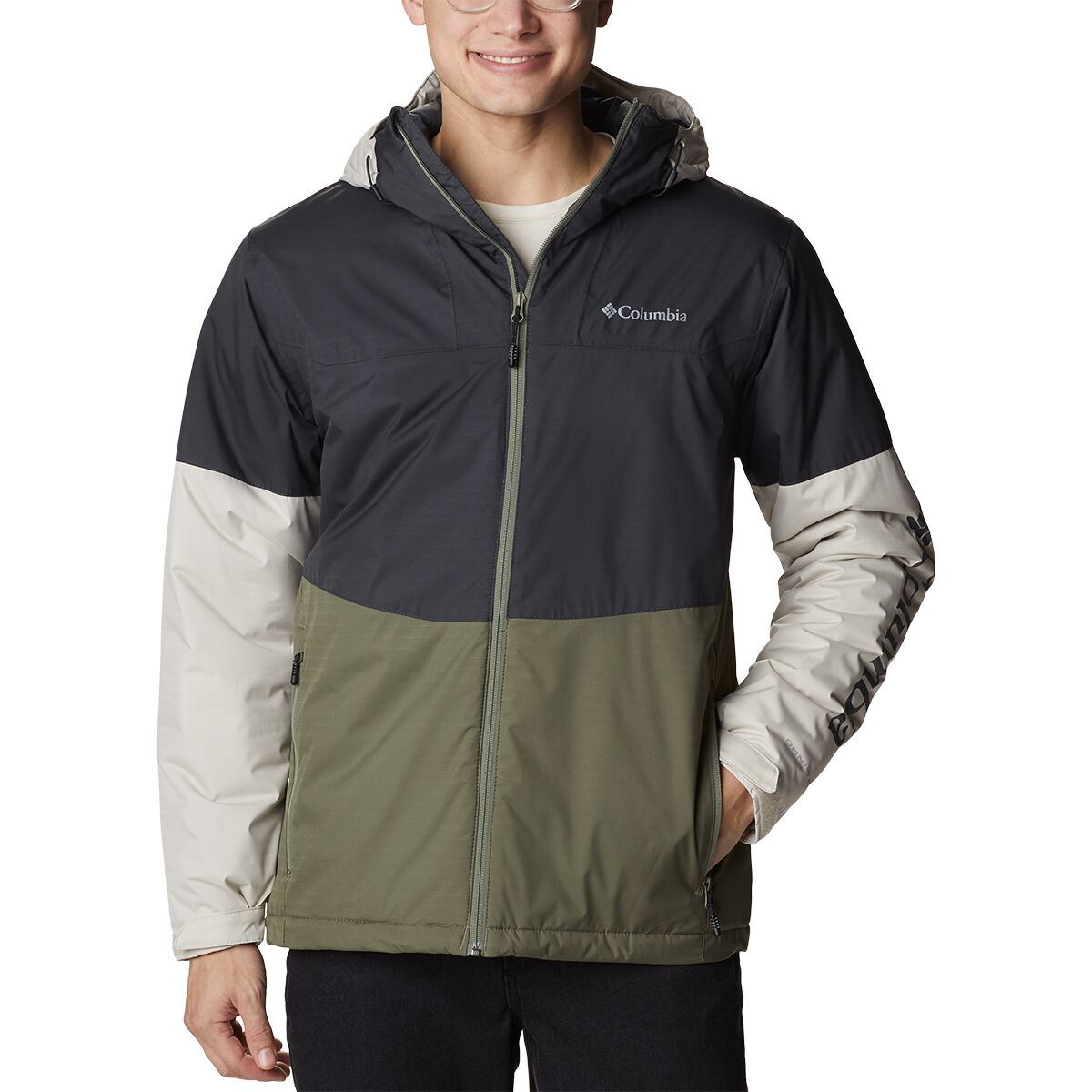 Columbia Point Park Insulated Jacket - Men's Shark/Stone Green/Dark Stone, S