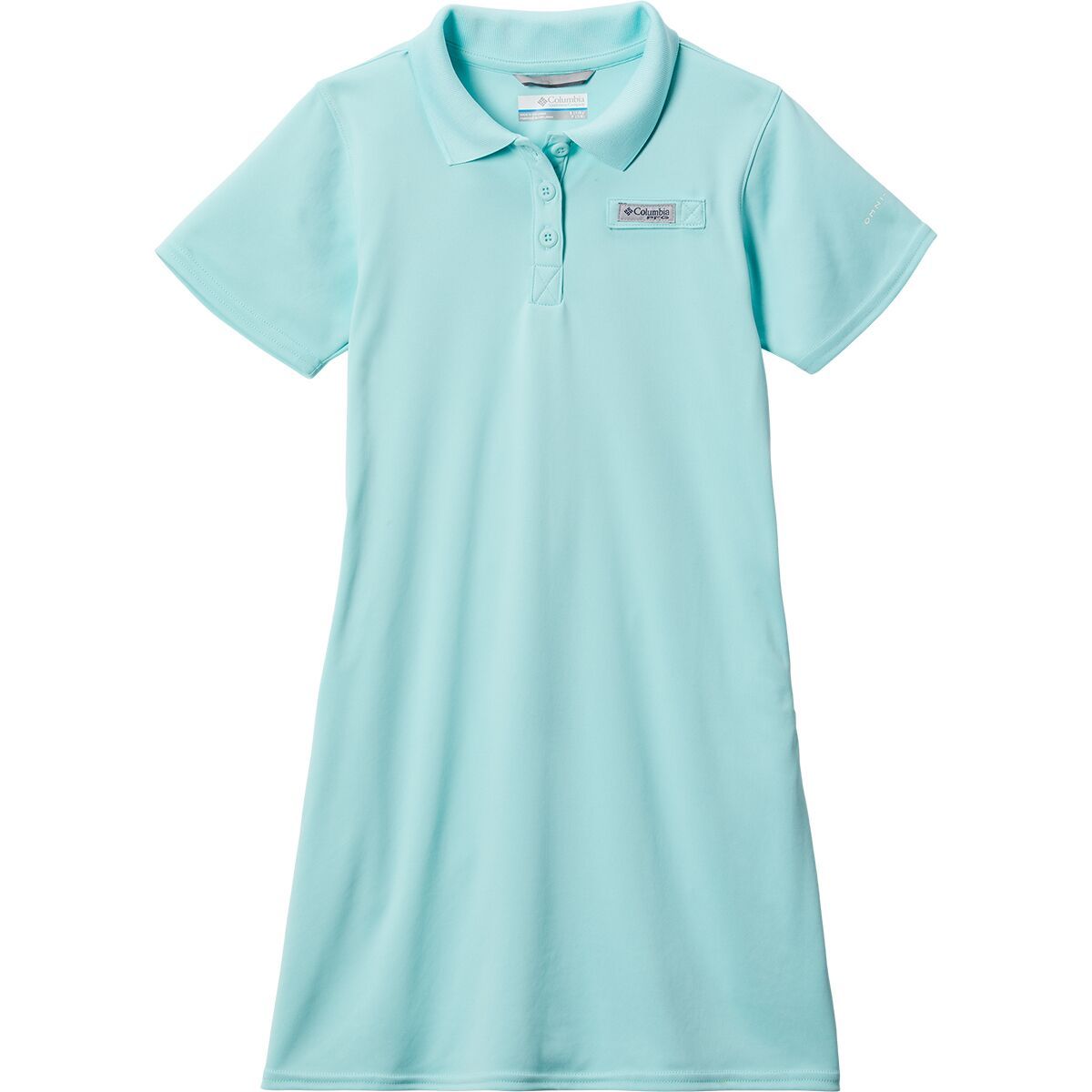 Image of Columbia Tidal Tee Polo Dress - Girls' Gulf Stream, M