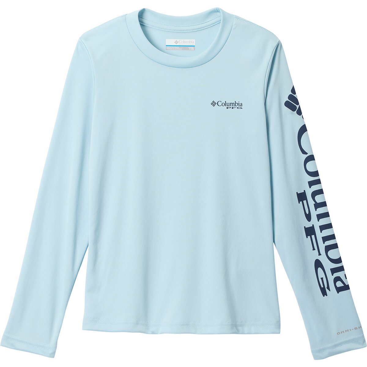 Columbia Columbia Tidal Tee Long-Sleeve T-Shirt - Toddler Girls' Marine Light/Nocturnal Logo, 4T - $18.00 at Backcountry.com