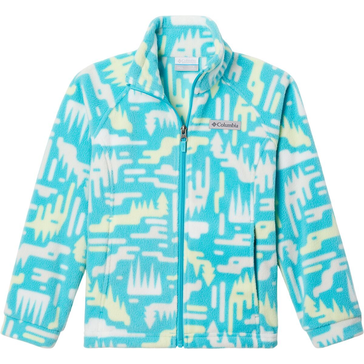Image of Columbia Benton Springs II Printed Fleece Jacket - Infants' Geyser Highland, 18/24M