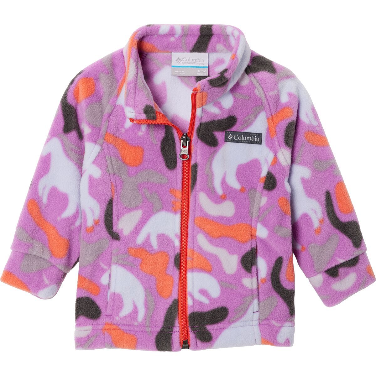Image of Columbia Benton Springs II Printed Fleece Jacket - Infants' Razzle Uniflauge, 18/24M