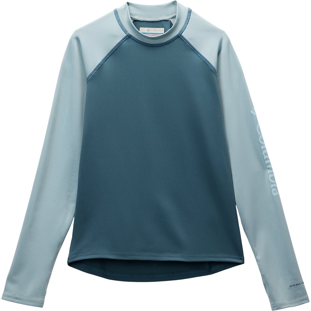 Image of Columbia Sandy Shores Long-Sleeve Sunguard - Kids' Everblue/Crushed Blue, L
