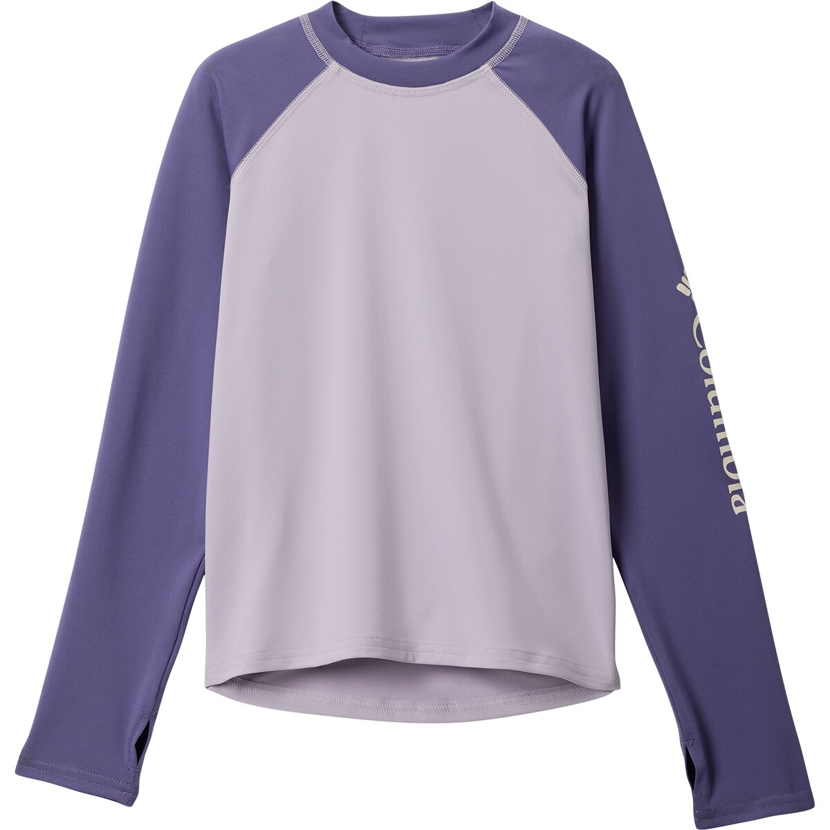 Image of Columbia Sandy Shores Long-Sleeve Sunguard - Kids' Lavender Pearl/Stormwatch, M