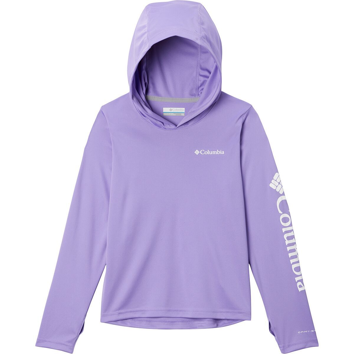Columbia Fork Stream Hooded Shirt - Kids' Paisley Purple, L