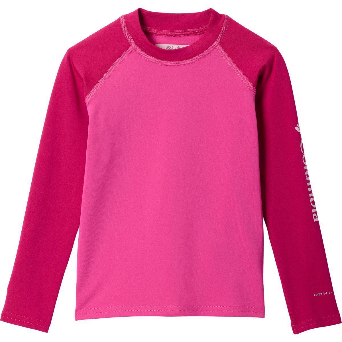 Image of Columbia Sandy Shores Long-Sleeve Sunguard - Toddlers' Pink Ice/Guava Pink, 3T