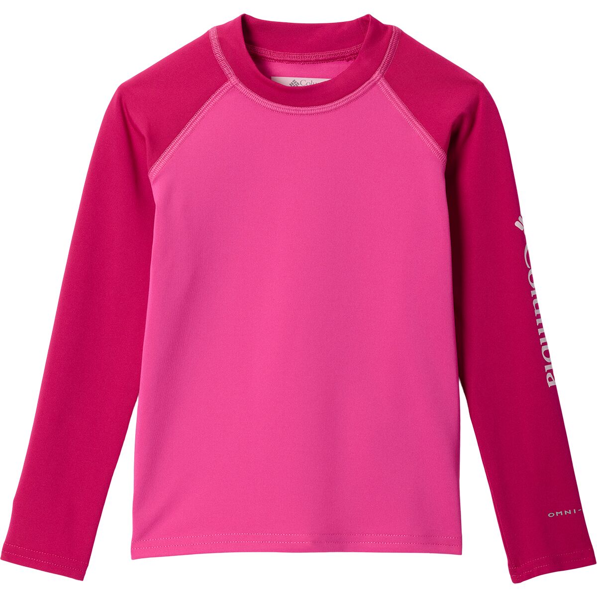 Image of Columbia Sandy Shores Long-Sleeve Sunguard - Toddlers' Pink Ice/Guava Pink, 3T