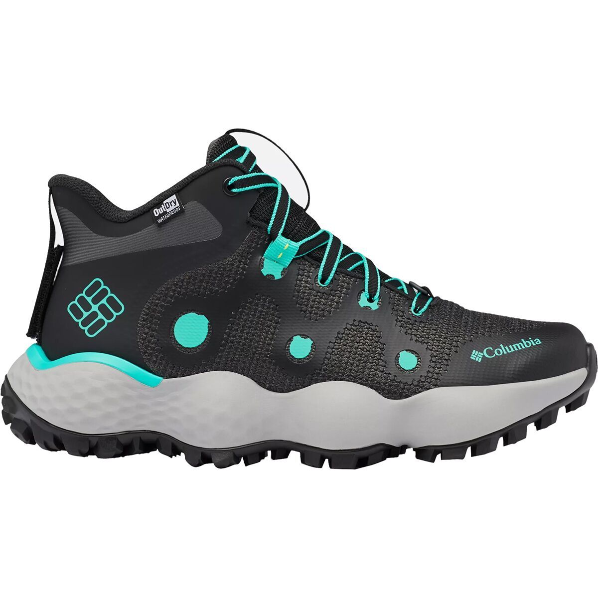 Columbia Escape Thrive Endure Trail Running Shoe - Women's Black/Electric Turquoise, 10.0