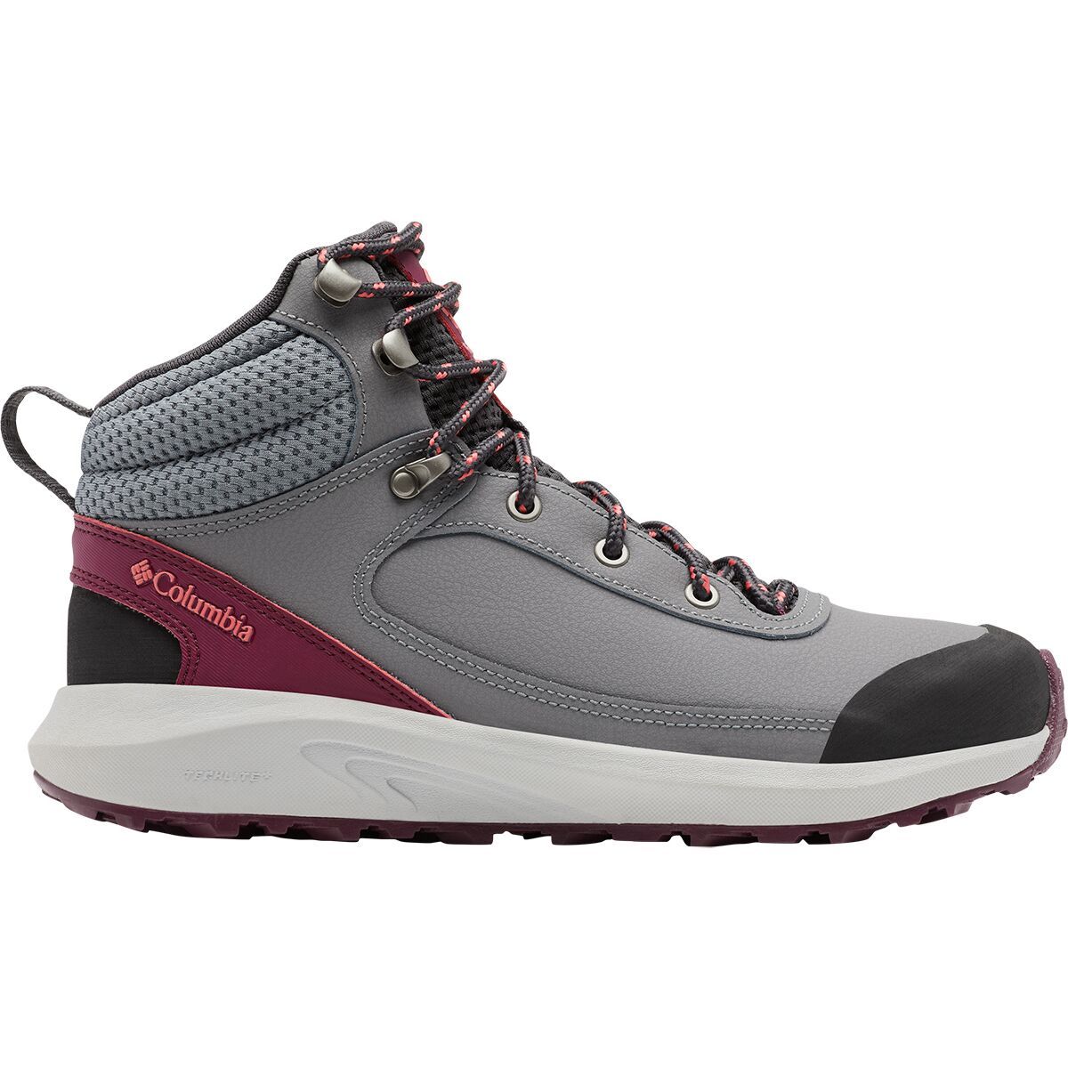 Columbia Trailstorm Peak Mid Hiking Boot - Women's Ti Grey Steel/Marionberry, 7.0