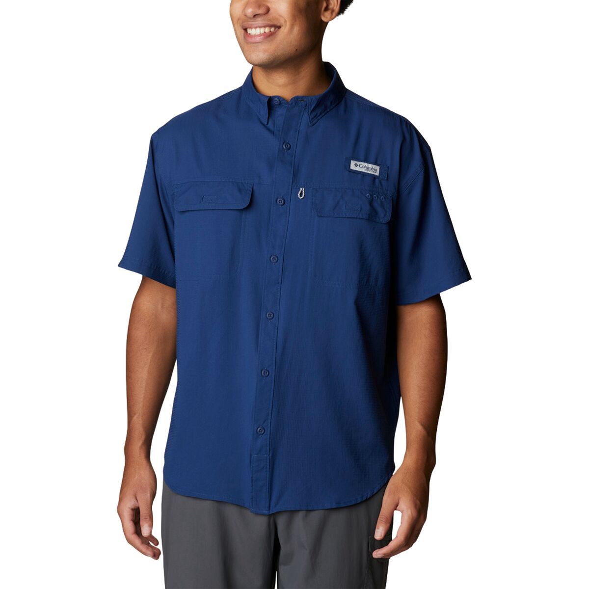 Columbia Skiff Guide Woven Short-Sleeve Shirt - Men's Carbon, M