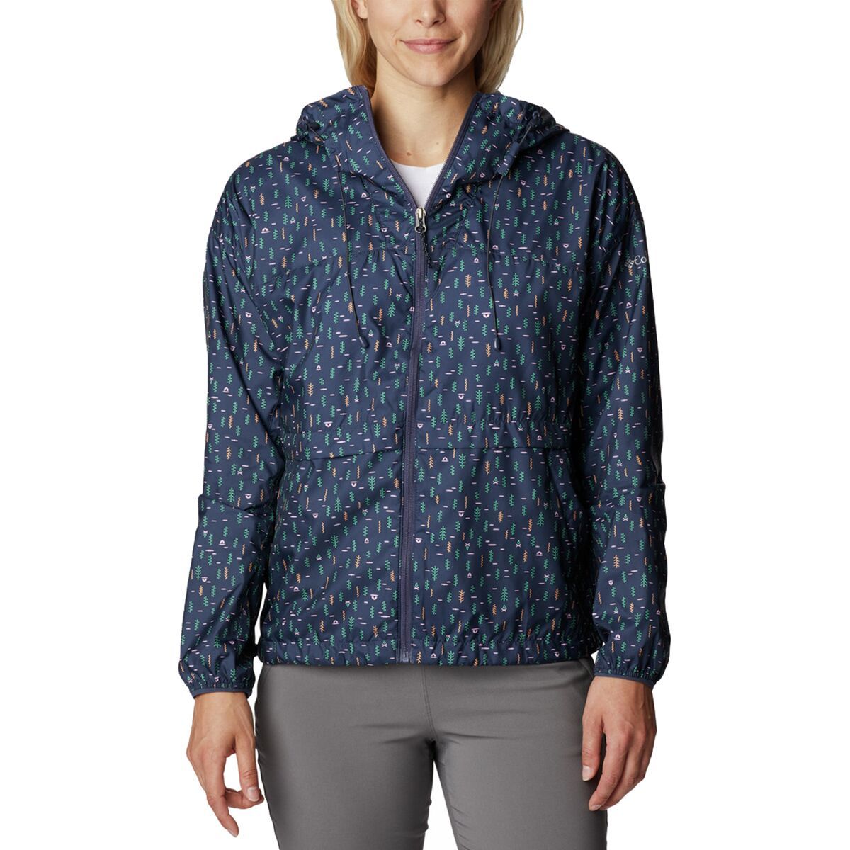 Columbia Alpine Chill Windbreaker - Women's Nocturnal Campdot Print, S