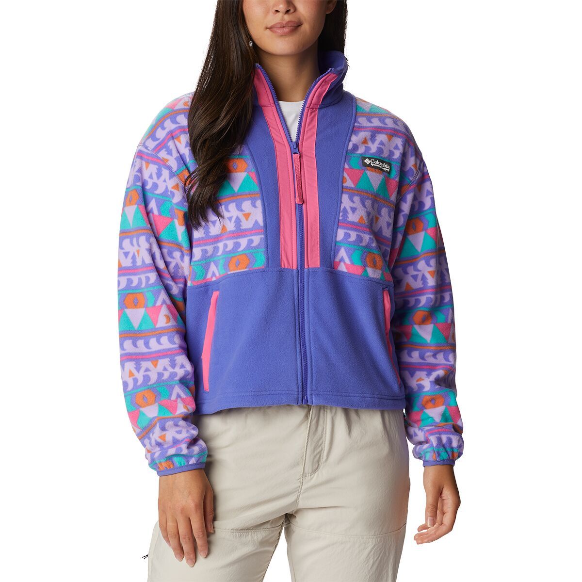 Columbia Back Bowl Fleece - Women's Purple Lotus/Camp Blanket, XL