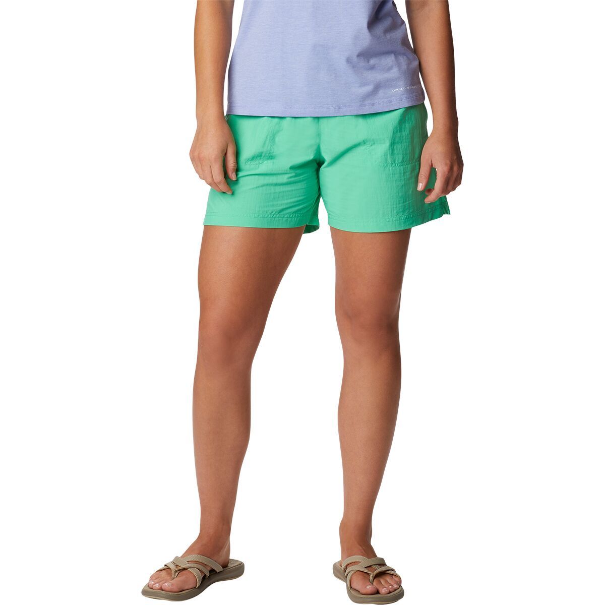 Columbia Sandy River 5in Short - Women's Light Jade, XL
