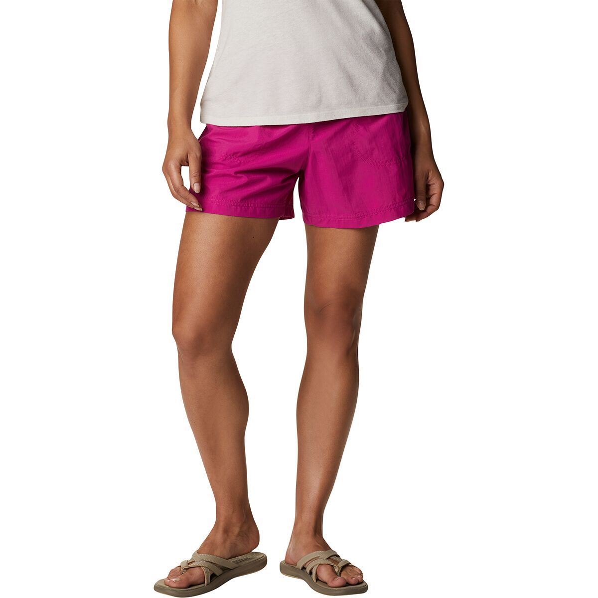 Columbia Sandy River 5in Short - Women's Wild Fuchsia, XXL