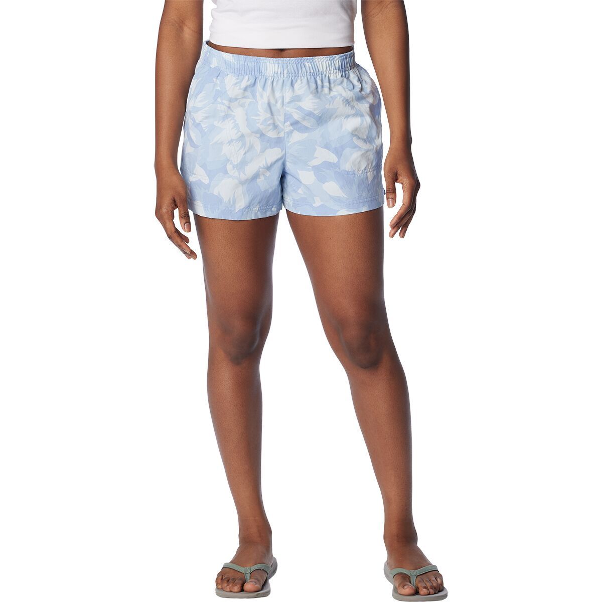 Columbia Sandy River II Printed 5in Short - Women's Whisper Peonies, L