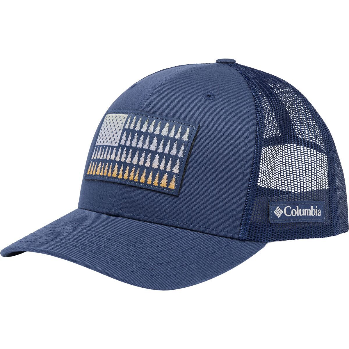 Image of Columbia Tree Flag High Mesh Snapback Hat Nocturnal/Icons, One Size