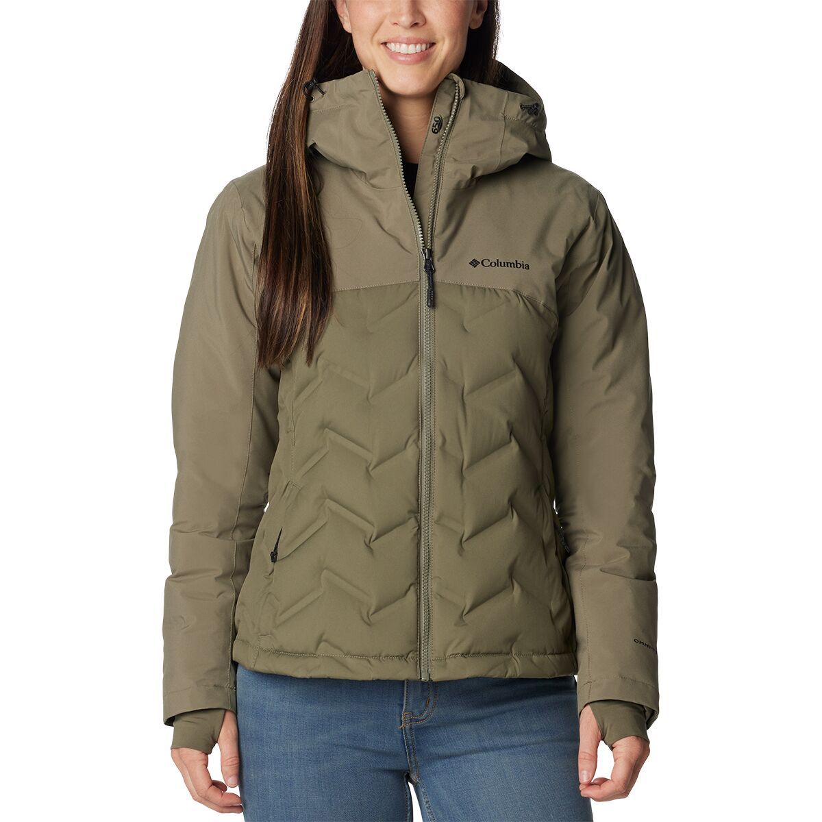 Columbia Grand Trek II Down Jacket - Women's Stone Green, M