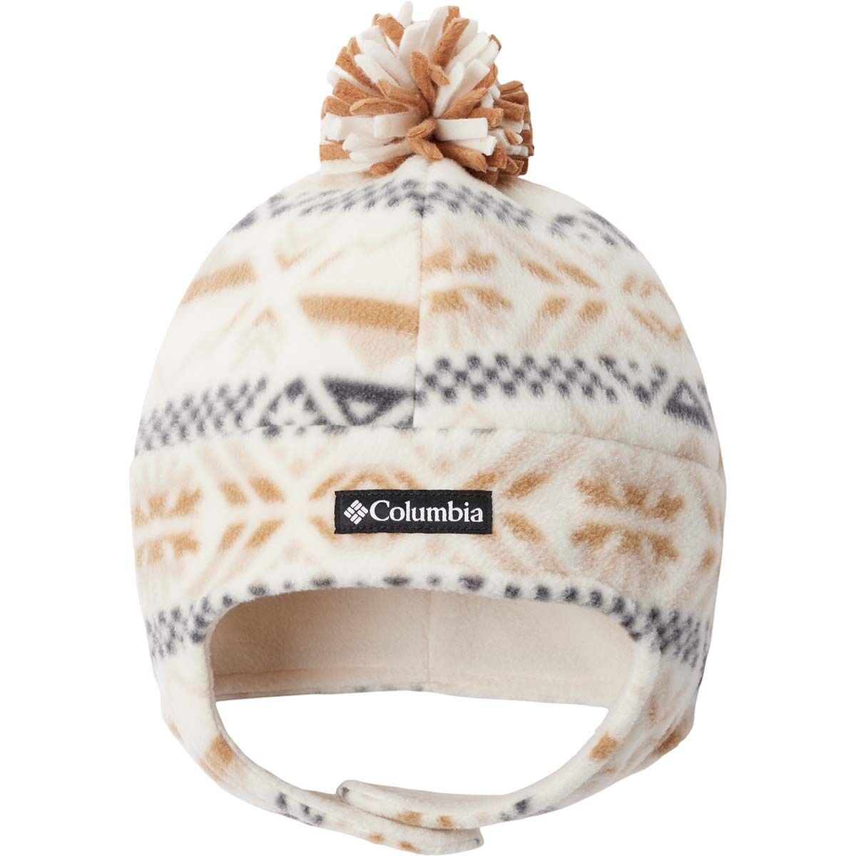 Image of Columbia Frosty Trail II Earflap Beanie - Kids' Chalk Checkered Peaks, L/XL