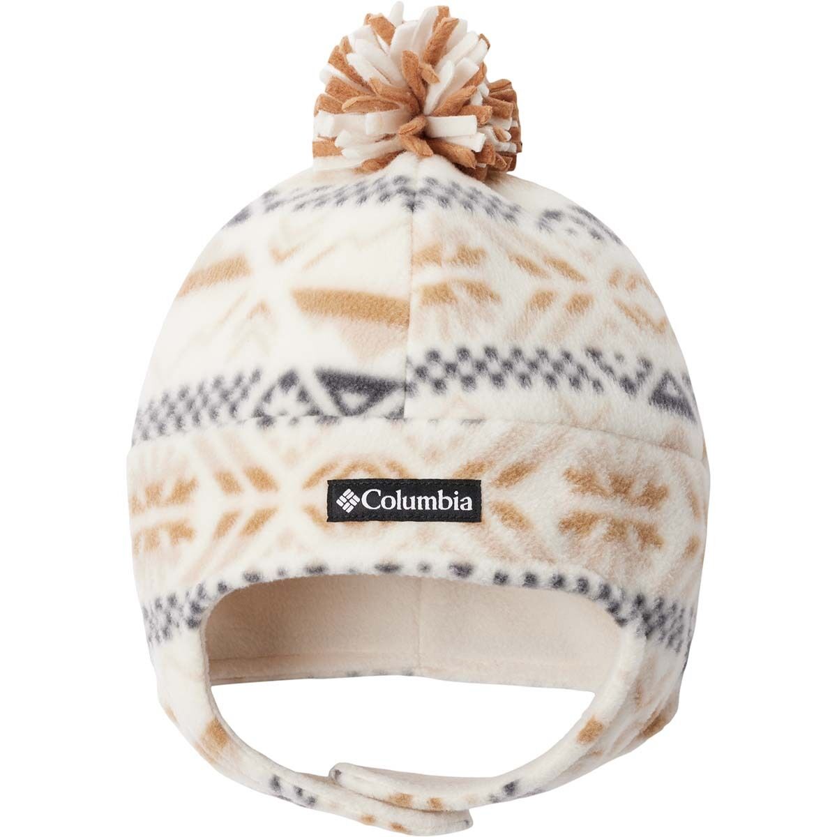 Image of Columbia Frosty Trail II Earflap Beanie - Kids' Chalk Checkered Peaks, L/XL