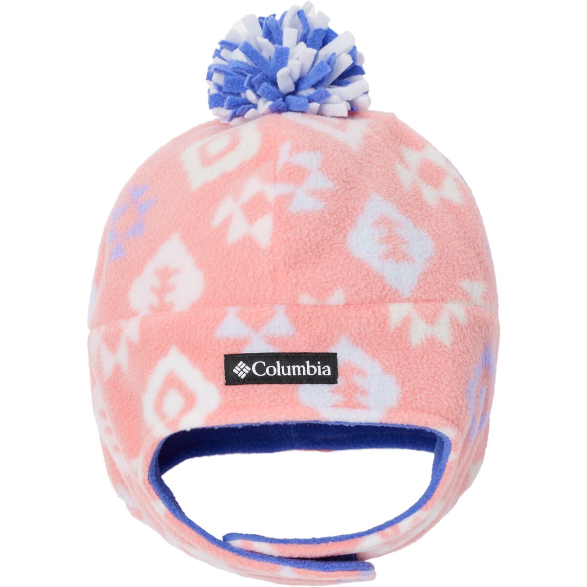 Columbia Boys' Frosty Trail II Beanie - Fleece Earflap Hat With Pom Pom For Winter