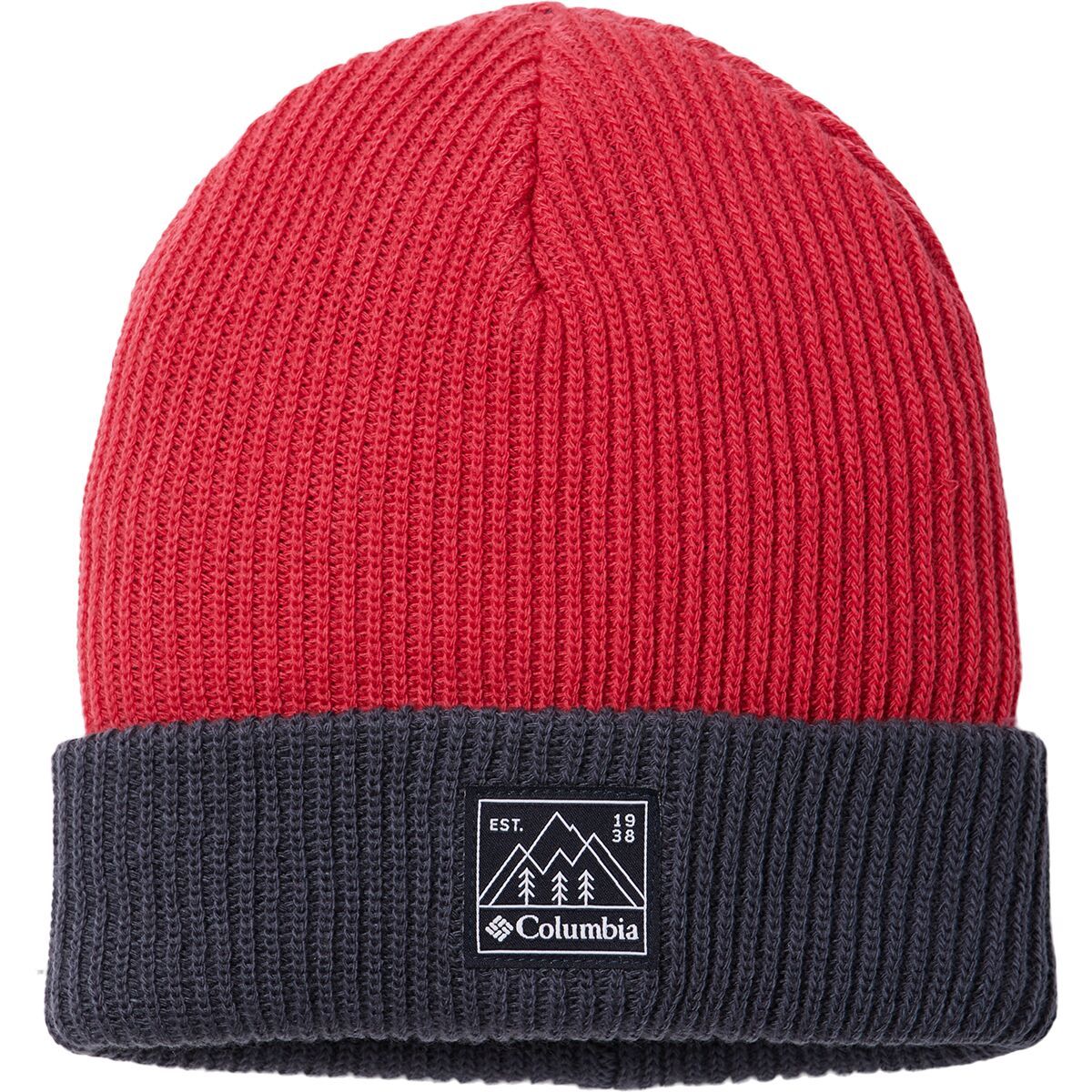 Image of Columbia Whirlibird Cuffed Beanie - Kids' Neon Sunrise/Nocturnal, One Size