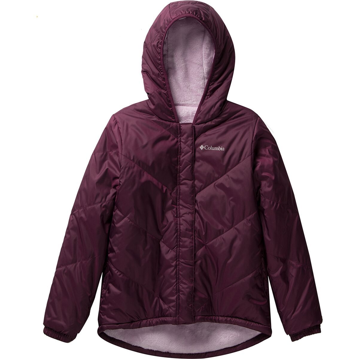 Columbia Big Fir Reversible Jacket - Girls' Marionberry/Aura, XS