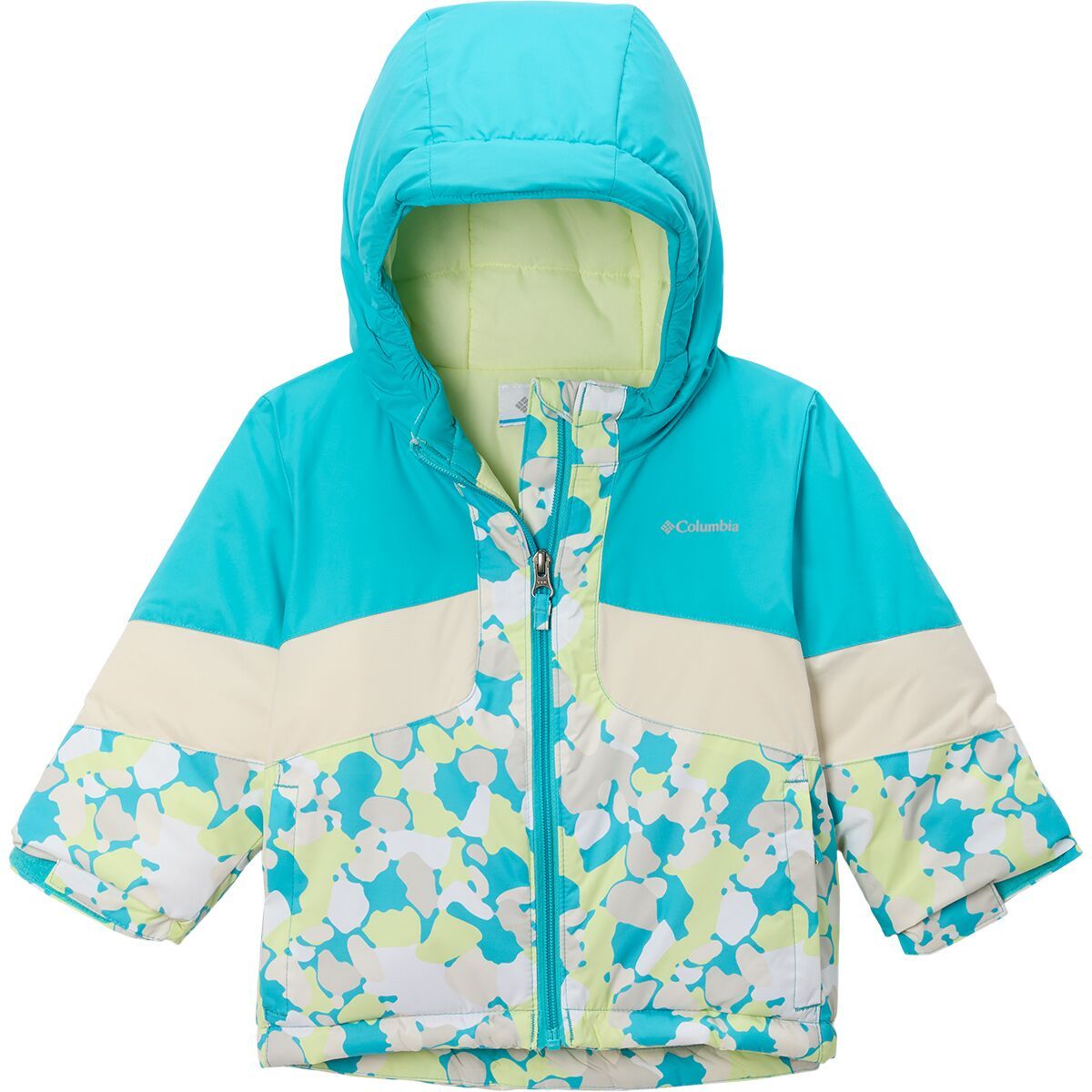 Columbia Horizon Ride II Jacket - Toddler Girls' Geyser Winterbloom/Chalk, 3T