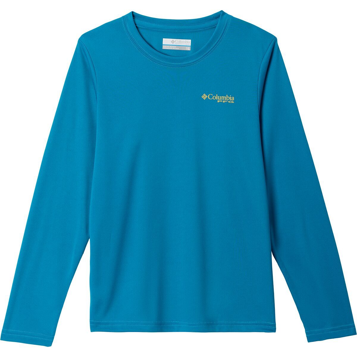 Image of Columbia Terminal Tackle PFG Fish Flag Long-Sleeve Shirt - Boys' Blue Echo/Pear Offshore Slam, XXS