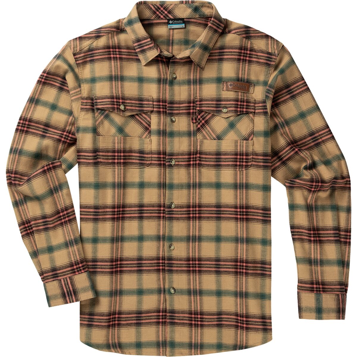 Columbia Roughtail Stretch Flannel Long-Sleeve Shirt - Men's