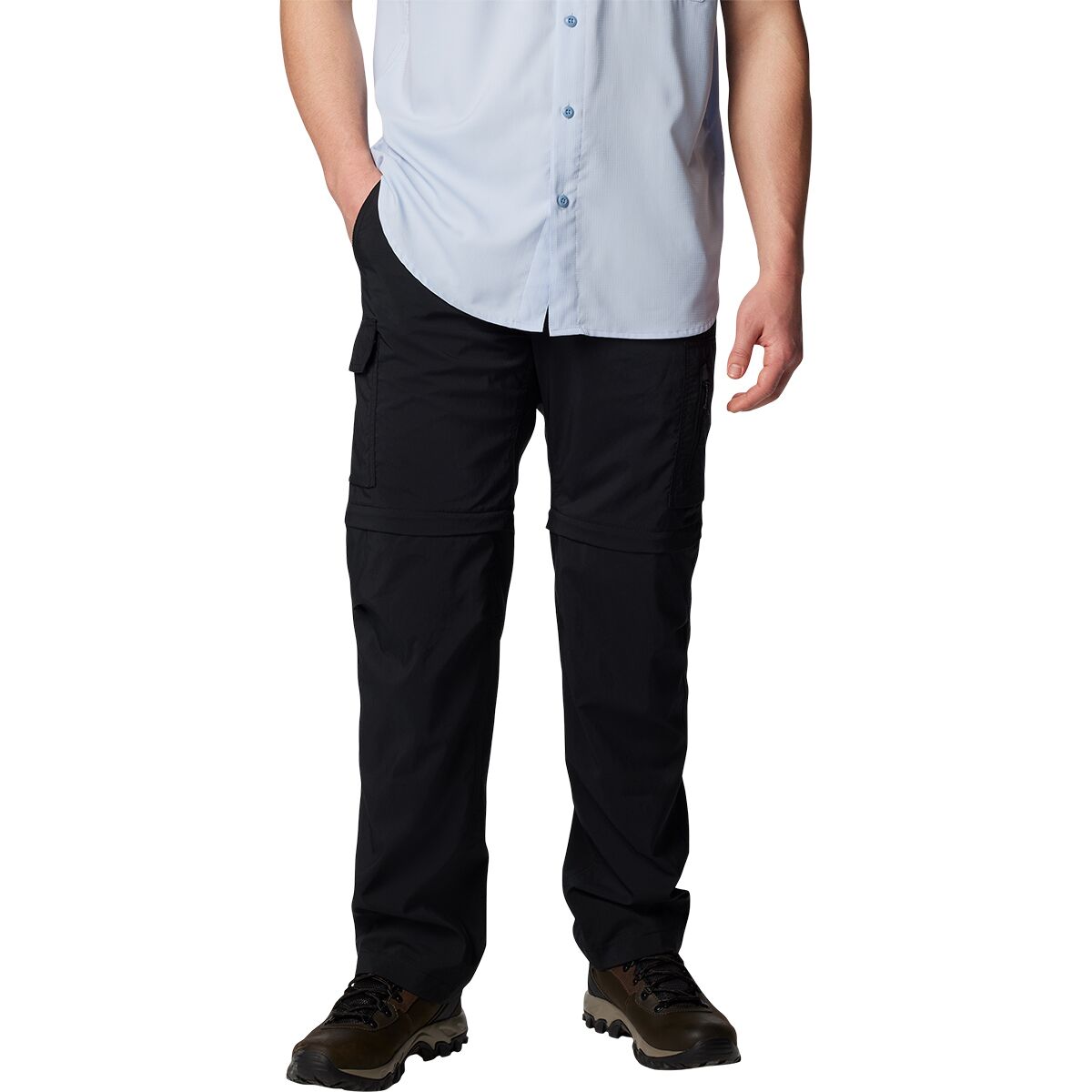 Image of Columbia Silver Ridge Utility Convertible Pant - Men's Black, 38x32