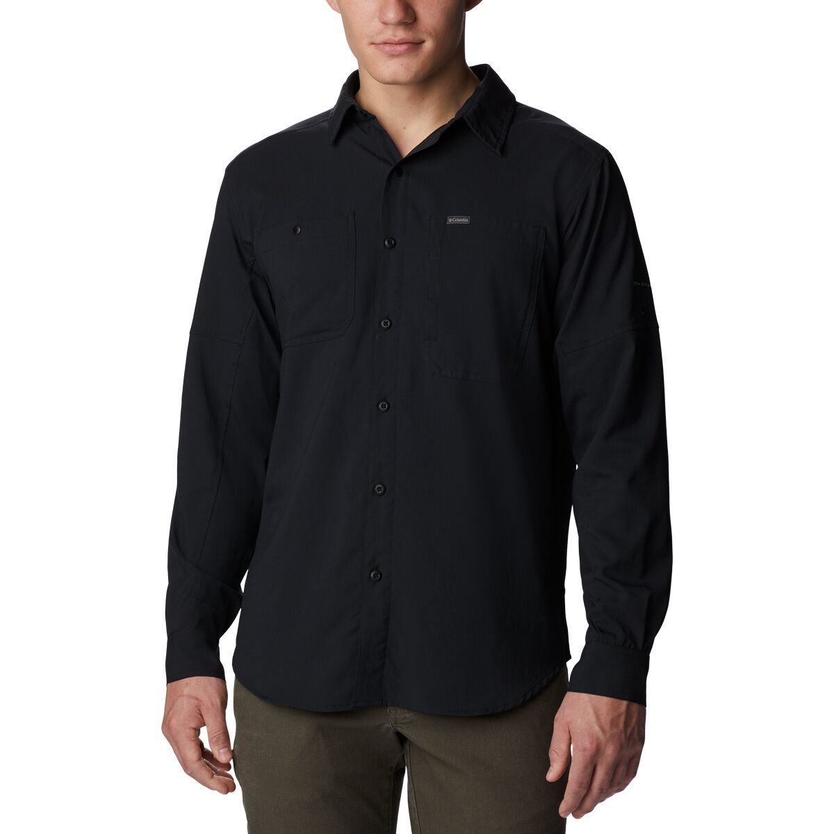 Image of Columbia Silver Ridge Utility Lite Long-Sleeve Shirt - Men's Black, XXL