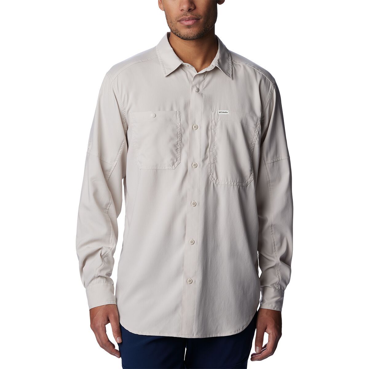 Image of Columbia Silver Ridge Utility Lite Long-Sleeve Shirt - Men's Dark Stone, L