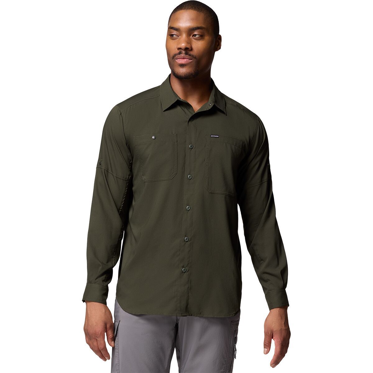 Image of Columbia Silver Ridge Utility Lite Long-Sleeve Shirt - Men's Greenscape, XL