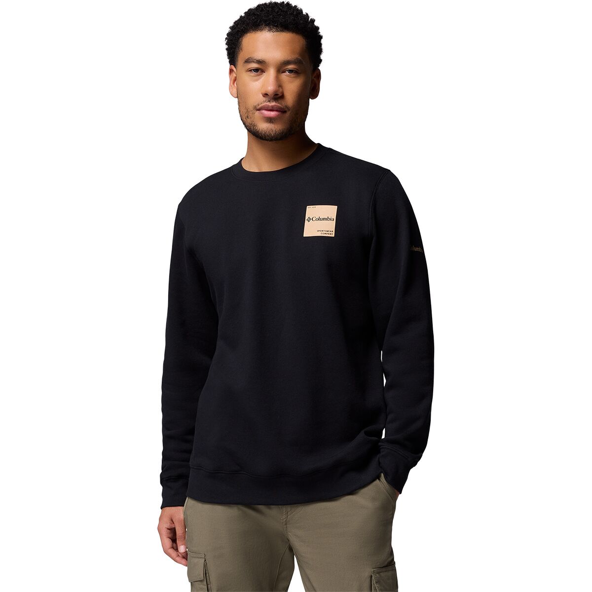 Image of Columbia Trek Crew Pullover - Men's Black/Boxy Brand, M