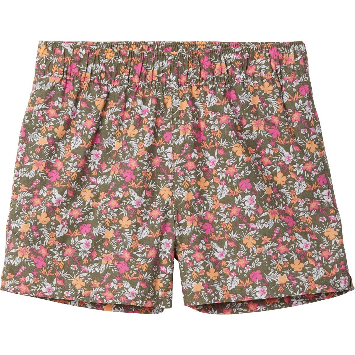 Columbia Washed Out Printed Short - Girls' Stone Green Mini-Biscus, XS