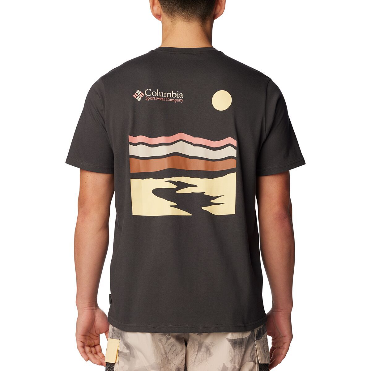 Columbia Explorers Canyon Back T-Shirt - Men's Shark/Heritage Hills, S