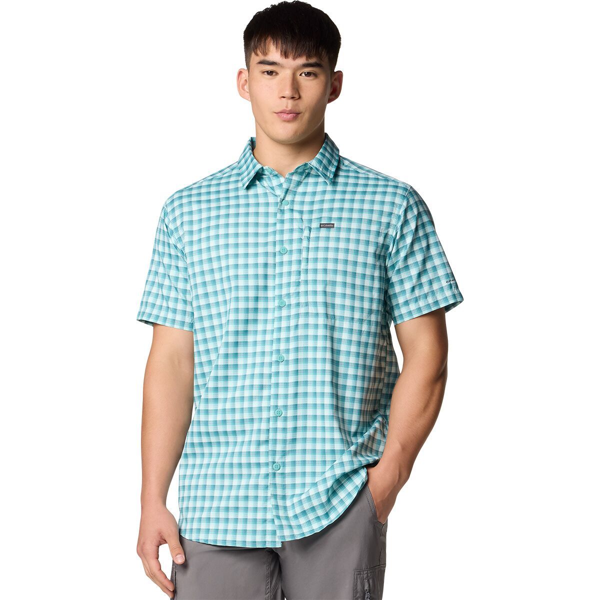 Columbia Silver Ridge Utility Lite Novelty Shirt - Men's Ripple Blue Pulaski Plaid, M