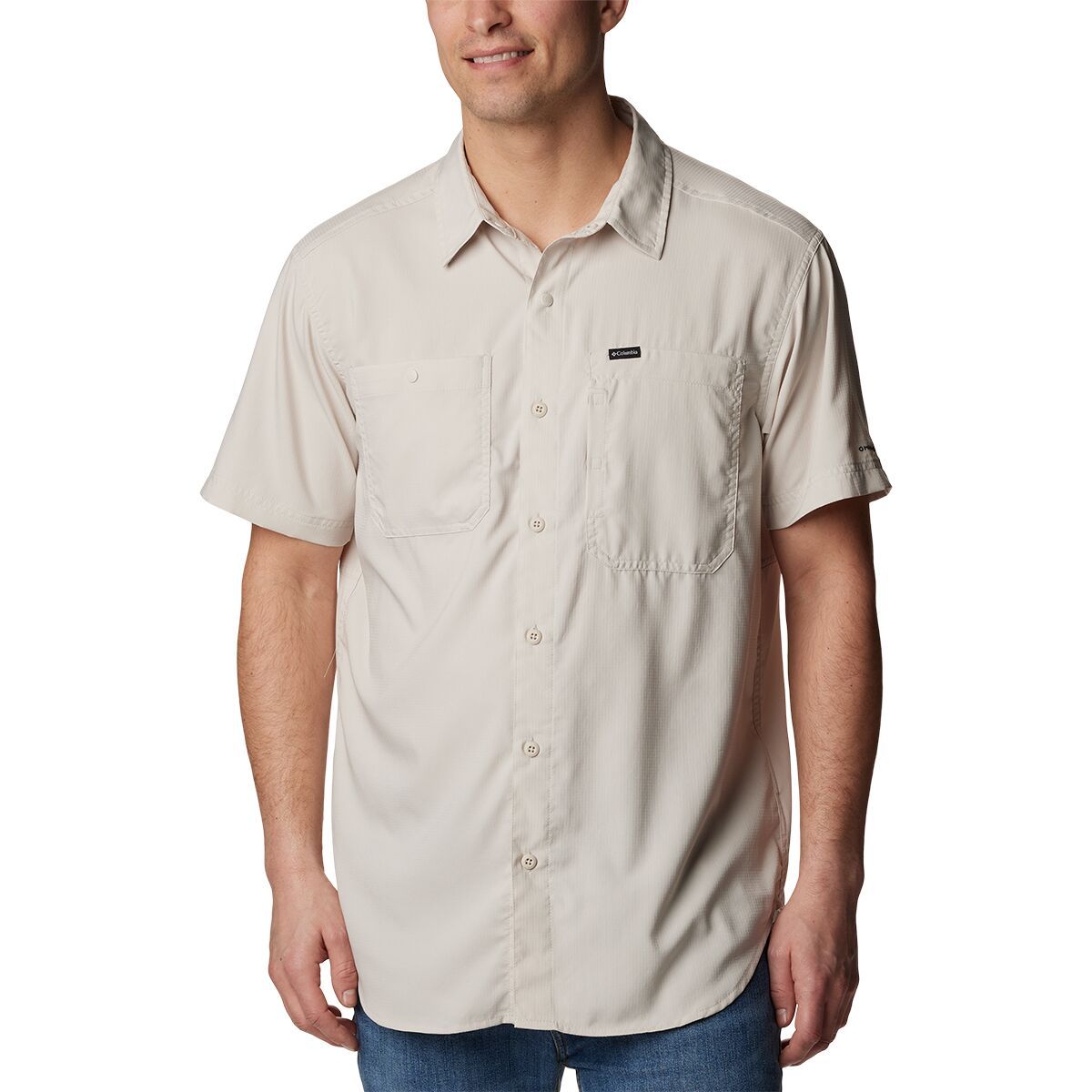 Image of Columbia Silver Ridge Utility Lite Short-Sleeve Shirt - Men's Dark Stone, XXL