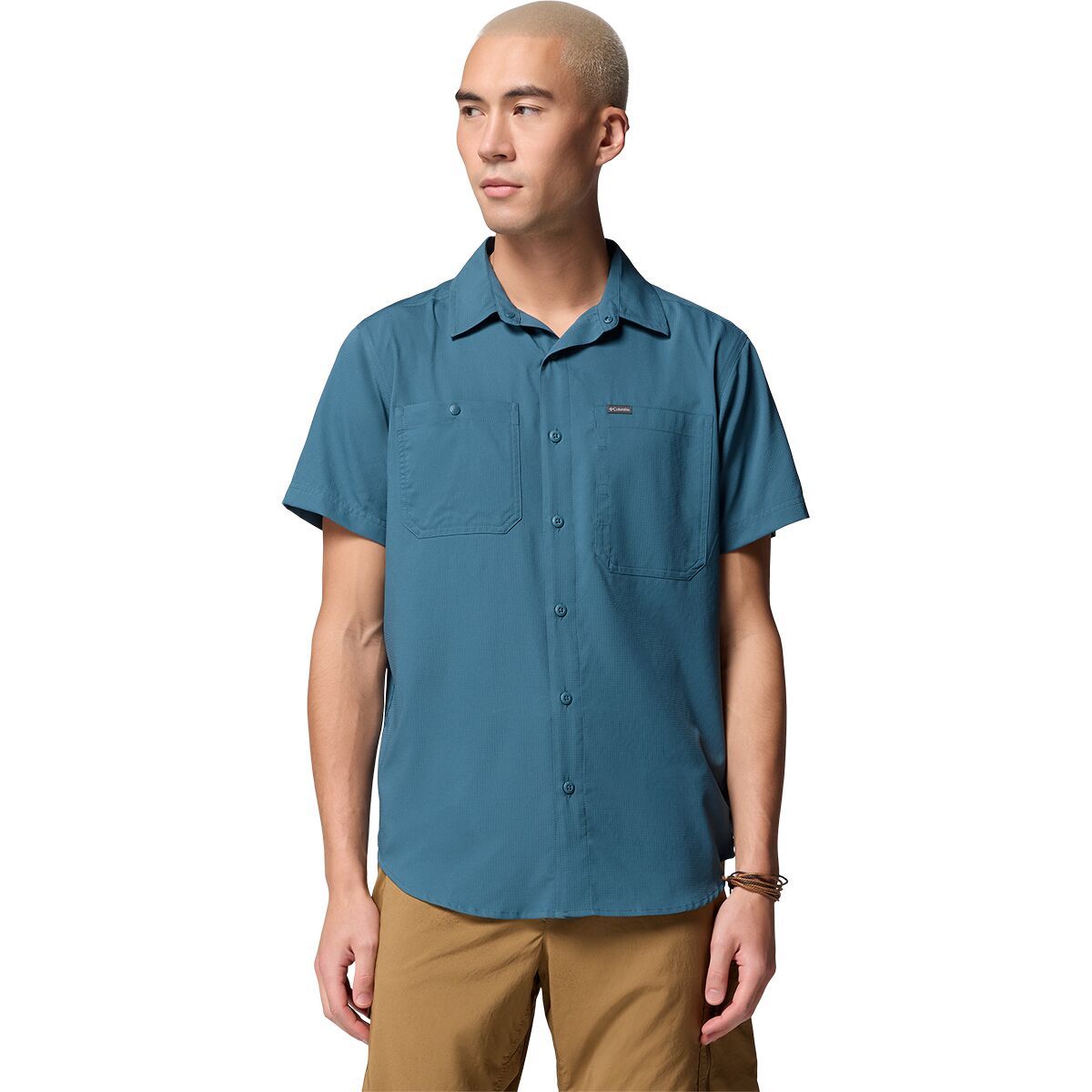Image of Columbia Silver Ridge Utility Lite Short-Sleeve Shirt - Men's Everblue, M