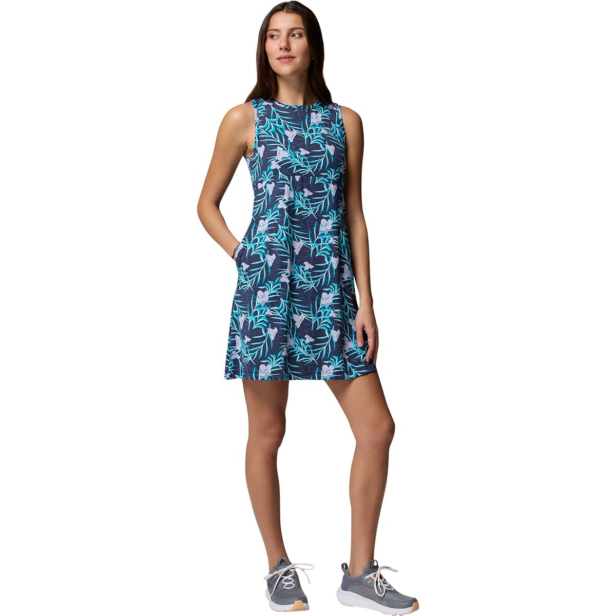 Image of Columbia Freezer Tank Dress - Women's Black4, L