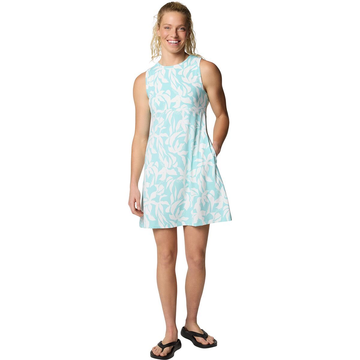 Image of Columbia Freezer Tank Dress - Women's Spray Broadleaf, XL