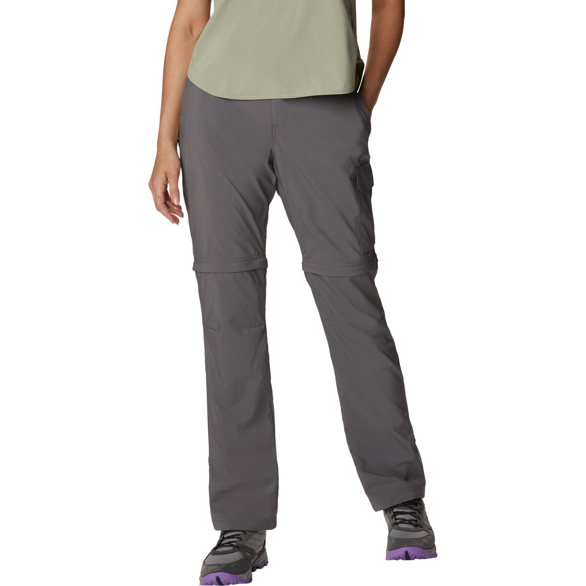 Image of Columbia Silver Ridge Utility Convertible Pant - Women's City Grey, 10/Reg