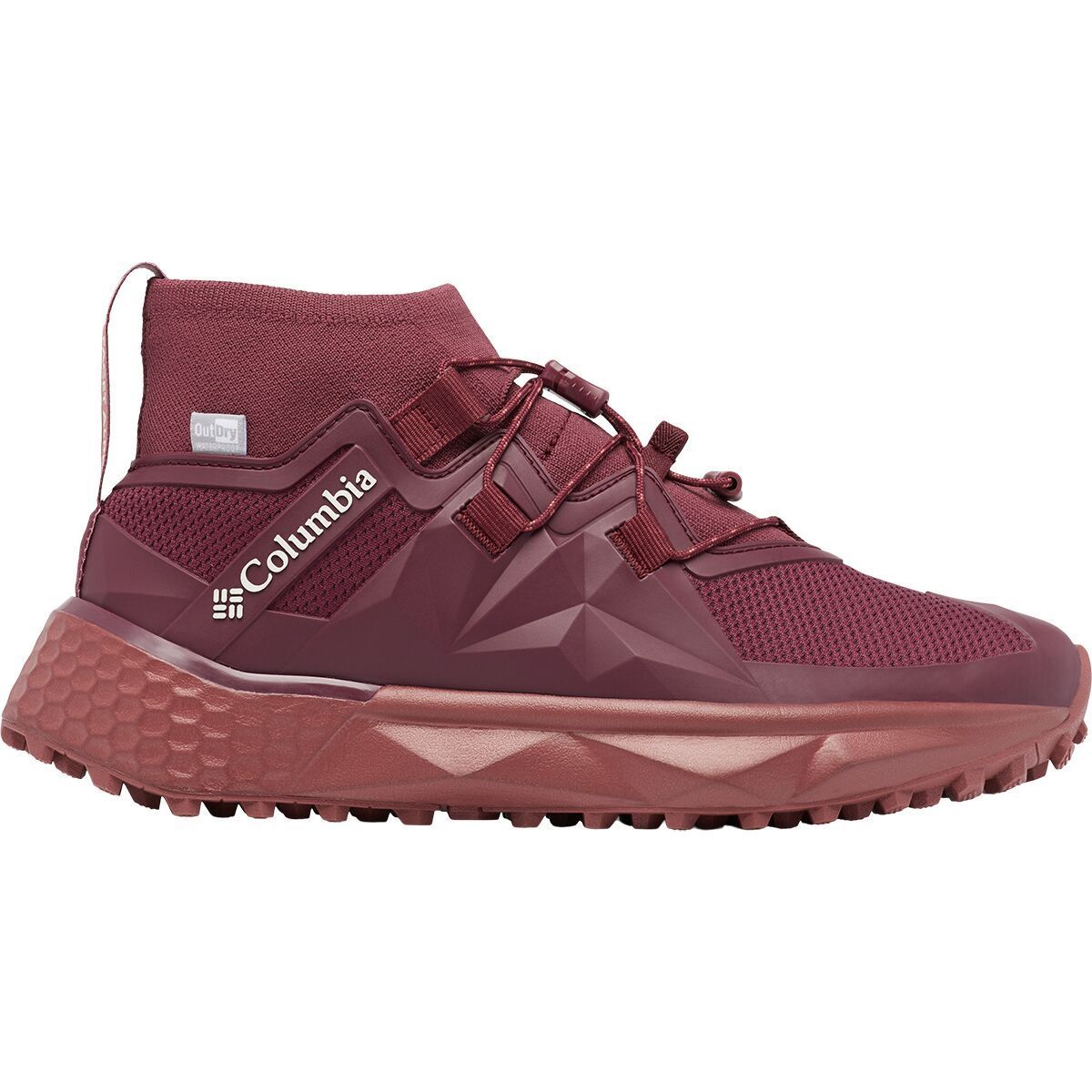 Image of Columbia Facet 75 Alpha Outdry Trail Running Shoe - Women's Deep Madeira/Beetroot, 9.0