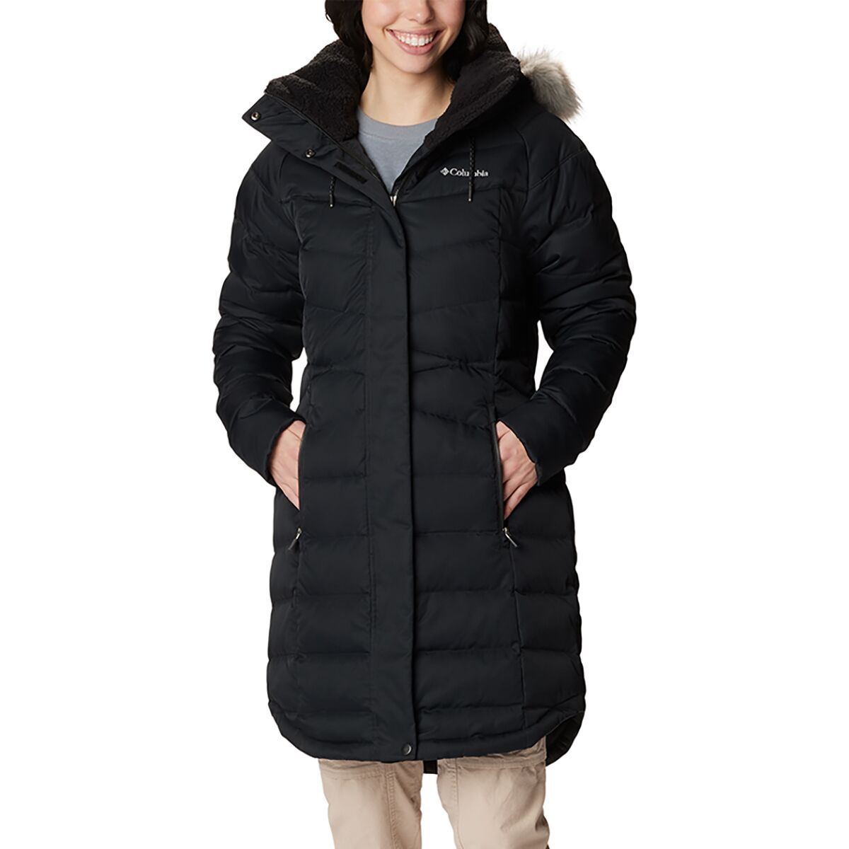 Columbia Belle Isle Mid Down Jacket - Women's Black, XXL
