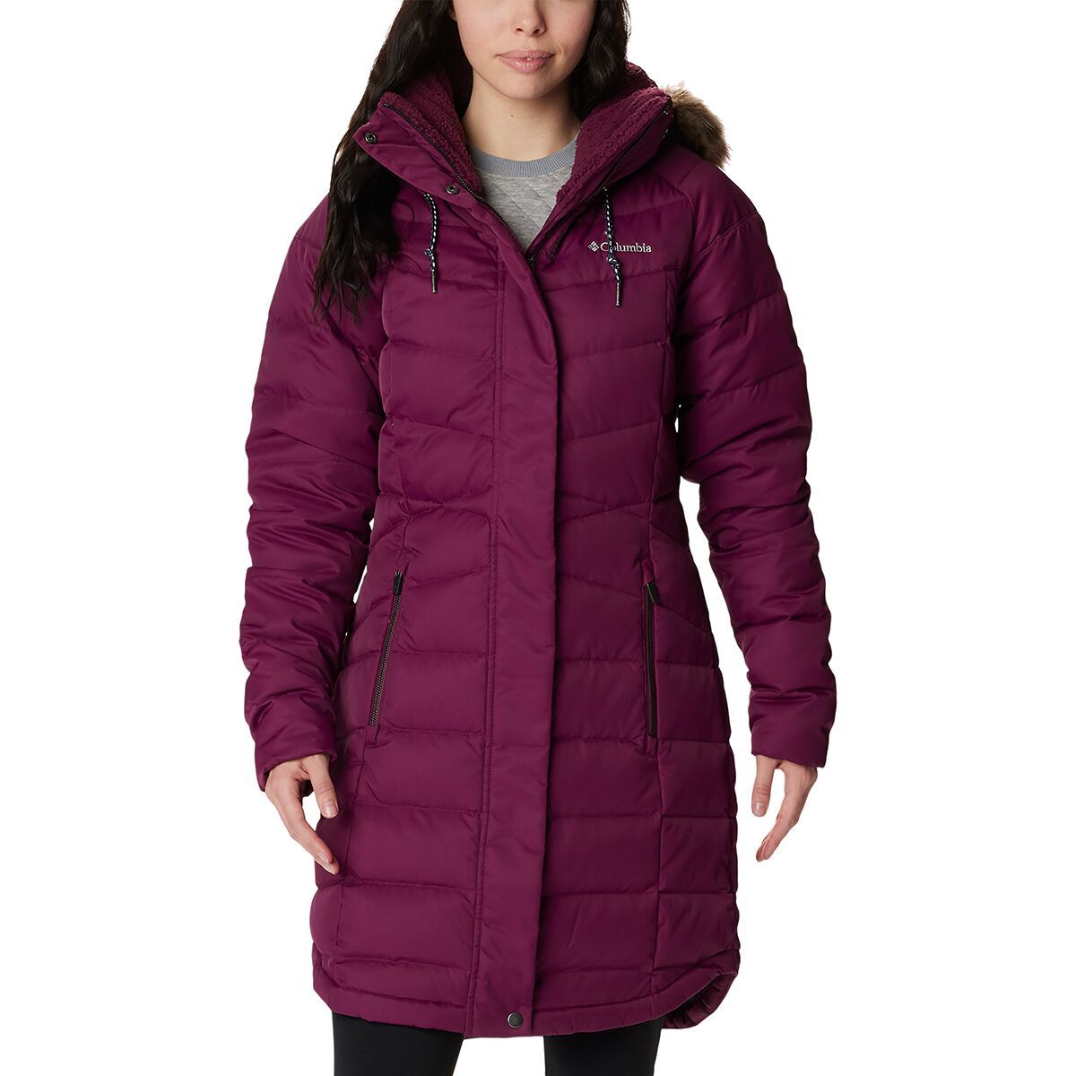 Columbia Belle Isle Mid Down Jacket - Women's Marionberry, M