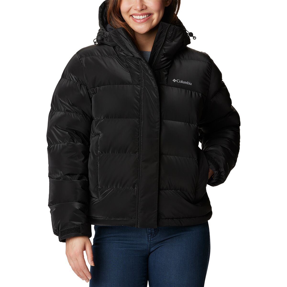 Columbia Bulo Point II Down Jacket - Women's Black Velvety Sheen, M