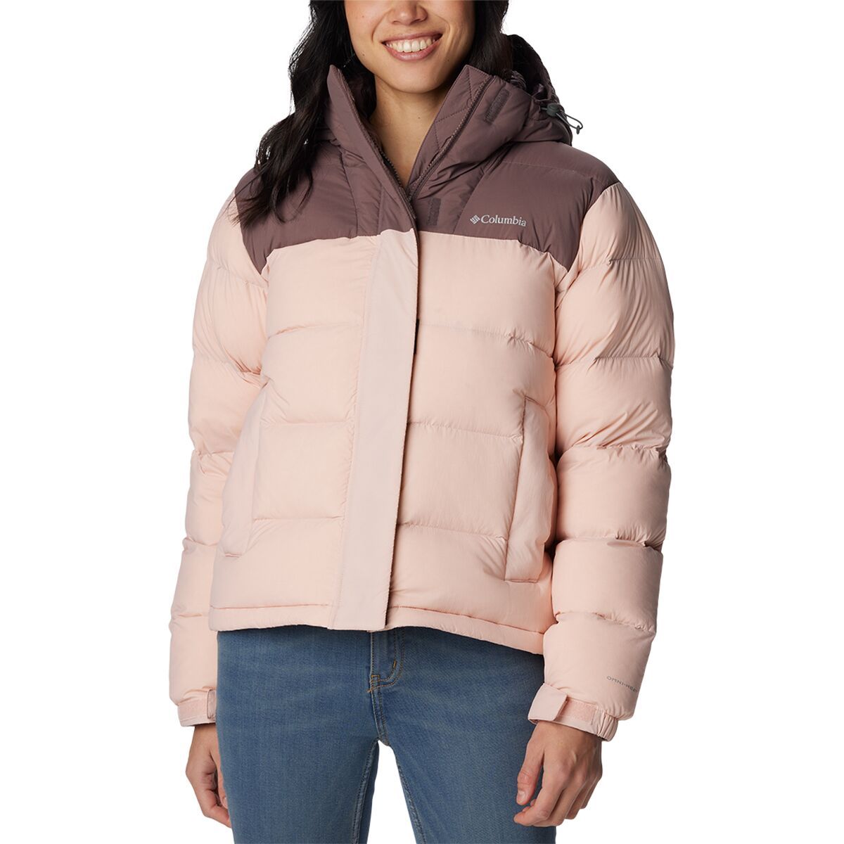 Columbia Bulo Point II Down Jacket - Women's Dusty Pink/Basalt Crinkle, M