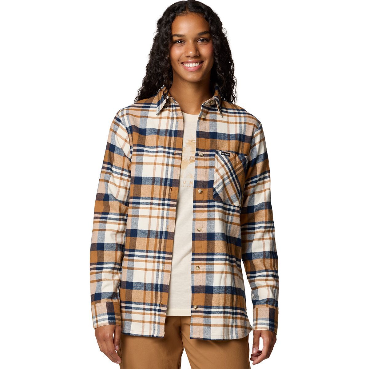 Columbia Calico Basin Flannel Long-Sleeve Shirt - Women