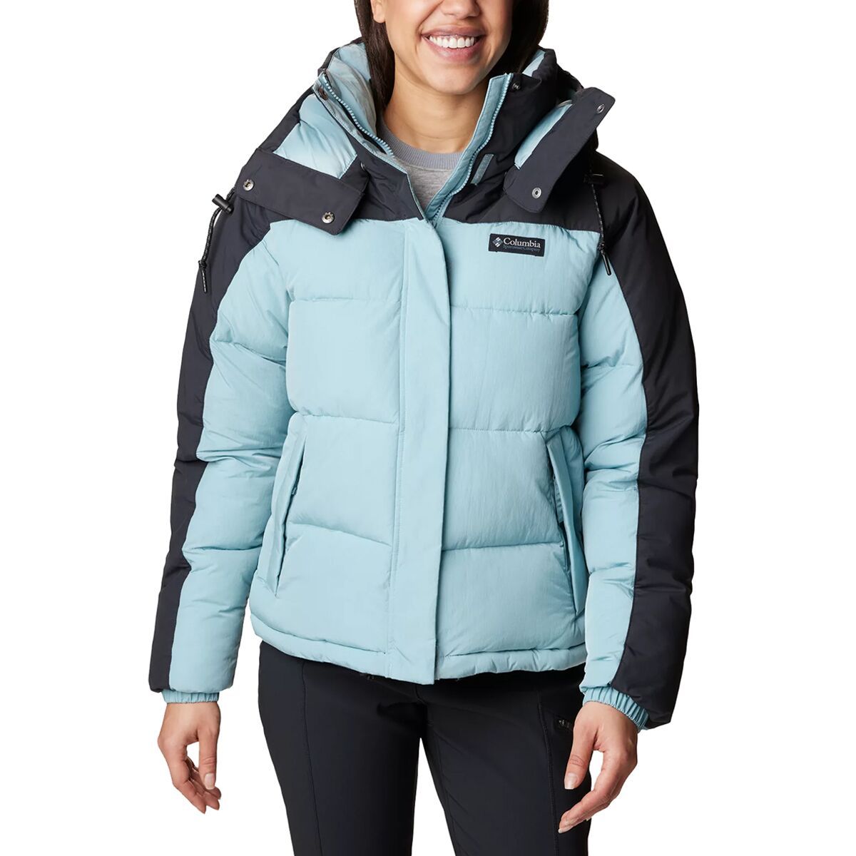 Columbia Snowqualmie Jacket - Women's Stone Blue/Black, M