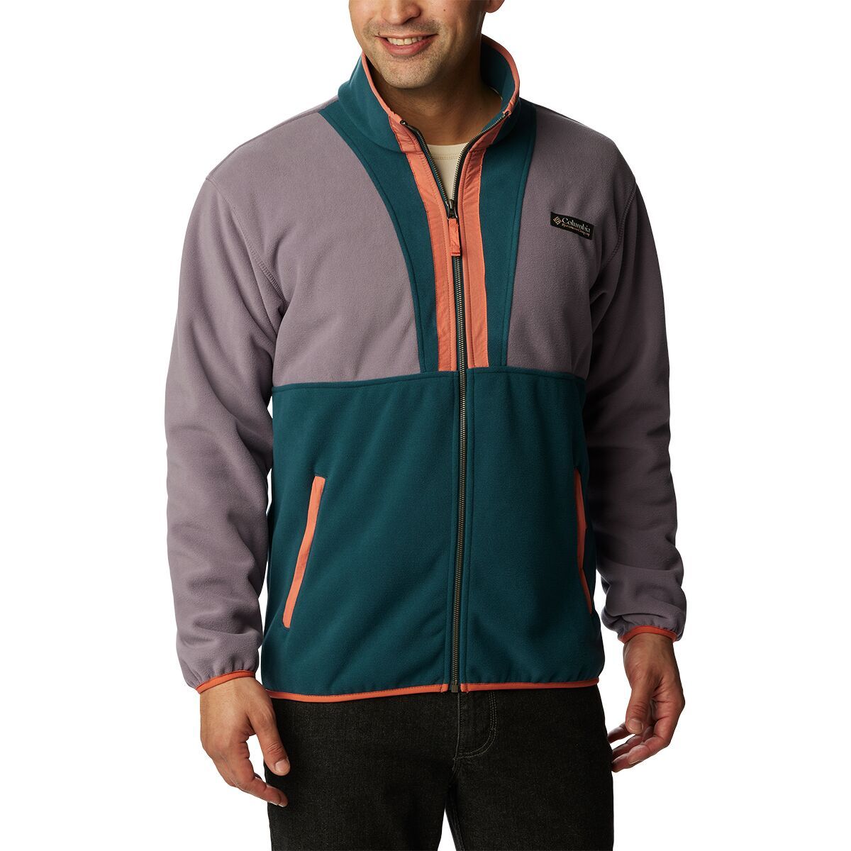 Columbia Backbowl Remastered Fleece Jacket - Men's Granite Purple/Night Wave, XL