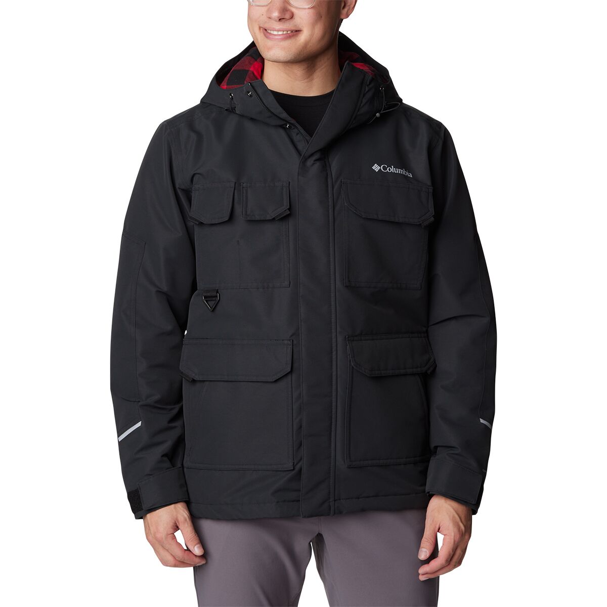 Mens columbia jacket sales with silver lining